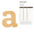 Lower Case A Wood Cutout for Crafts, Unfinished Baltic Birch Craft Shape
