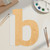 Lower Case B Wood Cutout for Crafts, Unfinished Baltic Birch Craft Shape
