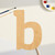 Lower Case B Wood Cutout for Crafts, Unfinished Baltic Birch Craft Shape