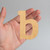 Lower Case B Wood Cutout for Crafts, Unfinished Baltic Birch Craft Shape