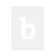 Lower Case B Reusable Mylar Stencil, 10 mil Plastic Paint Stencil for Crafts and Decor