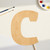 Lower Case C Wood Cutout for Crafts, Unfinished Baltic Birch Craft Shape