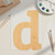 Lower Case D Wood Cutout for Crafts, Unfinished Baltic Birch Craft Shape