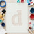 Lower Case D Reusable Mylar Stencil, 10 mil Plastic Paint Stencil for Crafts and Decor