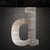Lower Case D Steel Cutout Shape, Raw Metal Wall Art and Craft Supply