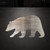 Brown Bear 2 Steel Cutout Shape, Raw Metal Wall Art and Craft Supply
