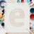 Lower Case E Reusable Mylar Stencil, 10 mil Plastic Paint Stencil for Crafts and Decor