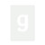 Lower Case G Reusable Mylar Stencil, 10 mil Plastic Paint Stencil for Crafts and Decor
