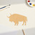 Buffalo 3 Wood Cutout for Crafts, Unfinished Baltic Birch Craft Shape