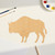 Buffalo 4 Wood Cutout for Crafts, Unfinished Baltic Birch Craft Shape