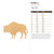 Buffalo 4 Wood Cutout for Crafts, Unfinished Baltic Birch Craft Shape
