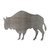 Buffalo 4 Steel Cutout Shape, Raw Metal Wall Art and Craft Supply