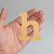 Lower Case H Wood Cutout for Crafts, Unfinished Baltic Birch Craft Shape