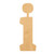 Lower Case I Wood Cutout for Crafts, Unfinished Baltic Birch Craft Shape