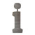 Lower Case I Steel Cutout Shape, Raw Metal Wall Art and Craft Supply