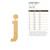 Lower Case J Wood Cutout for Crafts, Unfinished Baltic Birch Craft Shape