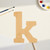 Lower Case K Wood Cutout for Crafts, Unfinished Baltic Birch Craft Shape