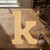 Lower Case K Wood Cutout for Crafts, Unfinished Baltic Birch Craft Shape