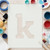 Lower Case K Reusable Mylar Stencil, 10 mil Plastic Paint Stencil for Crafts and Decor