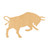 Bull 5 Wood Cutout for Crafts, Unfinished Baltic Birch Craft Shape