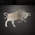 Bull 5 Steel Cutout Shape, Raw Metal Wall Art and Craft Supply