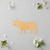 Bull 6 Wood Cutout for Crafts, Unfinished Baltic Birch Craft Shape