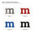 Lower Case M Steel Cutout Shape, Raw Metal Wall Art and Craft Supply