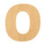 Lower Case O Wood Cutout for Crafts, Unfinished Baltic Birch Craft Shape