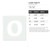 Lower Case O Reusable Mylar Stencil, 10 mil Plastic Paint Stencil for Crafts and Decor