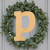 Lower Case P Wood Cutout for Crafts, Unfinished Baltic Birch Craft Shape