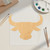 Bull Head 2 Wood Cutout for Crafts, Unfinished Baltic Birch Craft Shape