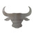 Bull Head 2 Steel Cutout Shape, Raw Metal Wall Art and Craft Supply