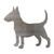 Bull Terrier 2 Steel Cutout Shape, Raw Metal Wall Art and Craft Supply