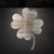 Four Leaf Clover 2 Steel Cutout Shape, Raw Metal Wall Art and Craft Supply