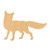 Fox 4 Wood Cutout for Crafts, Unfinished Baltic Birch Craft Shape