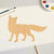 Fox 4 Wood Cutout for Crafts, Unfinished Baltic Birch Craft Shape