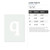 Lower Case Q Reusable Mylar Stencil, 10 mil Plastic Paint Stencil for Crafts and Decor