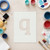 Lower Case Q Reusable Mylar Stencil, 10 mil Plastic Paint Stencil for Crafts and Decor