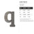 Lower Case Q Steel Cutout Shape, Raw Metal Wall Art and Craft Supply