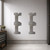 Lower Case R Steel Cutout Shape, Raw Metal Wall Art and Craft Supply