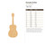 Acoustic Guitar Wood Cutout for Crafts, Unfinished Baltic Birch Craft Shape