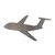 Airplane 2 Steel Cutout Shape, Raw Metal Wall Art and Craft Supply