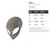Alien 1 Steel Cutout Shape, Raw Metal Wall Art and Craft Supply