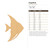 Angelfish Wood Cutout for Crafts, Unfinished Baltic Birch Craft Shape