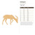 Antelope 1 Wood Cutout for Crafts, Unfinished Baltic Birch Craft Shape