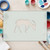 Antelope 1 Reusable Mylar Stencil, 10 mil Plastic Paint Stencil for Crafts and Decor