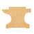 Anvil 2 Wood Cutout for Crafts, Unfinished Baltic Birch Craft Shape