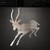 Antelope 3 Steel Cutout Shape, Raw Metal Wall Art and Craft Supply