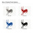 Antelope 3 Steel Cutout Shape, Raw Metal Wall Art and Craft Supply
