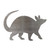 Armadillo Steel Cutout Shape, Raw Metal Wall Art and Craft Supply